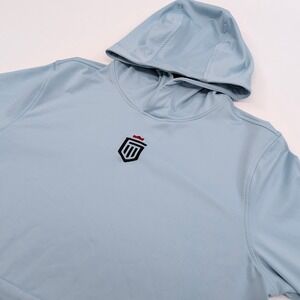 Greatness Wins‎ Core Tech Hoodie Mens Small Blue Performance Athletic Sports